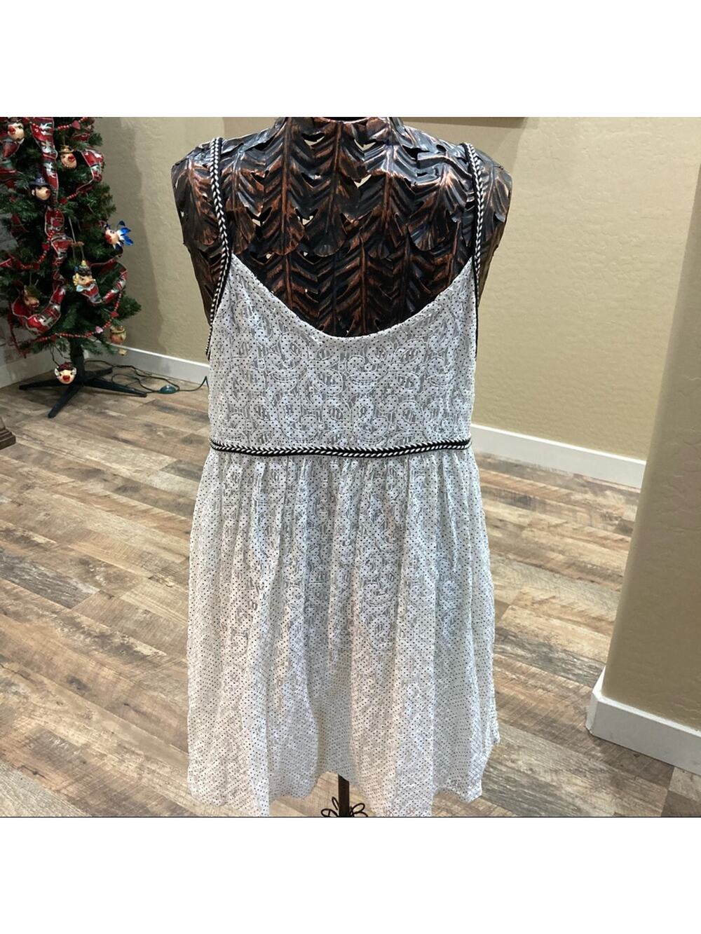 Anthropologie Lazy Sundays Strappy Lined Sun Dress Size S